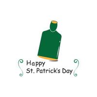 happy st patrick's day vector ronde label voorraad vectorillustratie