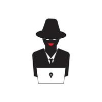 hacker pictogram logo vector achtergrond