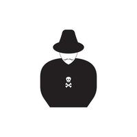 hacker pictogram logo vector achtergrond