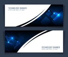 Futuristische abstracte technologiebanner vector