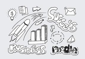 zakelijke doodles. concept van success.concept van idee. vectorillustratie. vector