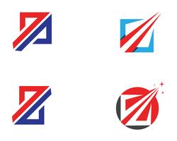 Zakelijke financiën logo en symbolen app sjabloon vector