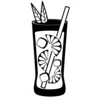 gezonde cocktaildrank. vector