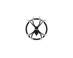 Spider logo vectorillustraties vector