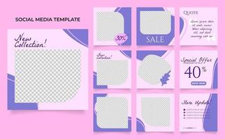 volledig bewerkbare social media template banner blog fashion sale vector