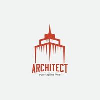 architect logo vector ontwerp illustratie