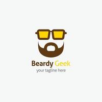 geek logo vector ontwerp illustratie