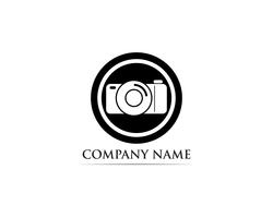 Fotografie Logo Vector illustrator zwart