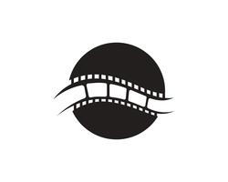 abstracte film pictogram vector illustratie sjabloonontwerp