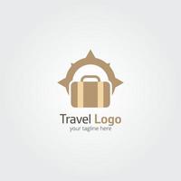 reizen logo vector ontwerp illustratie