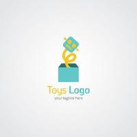 speelgoed logo vector ontwerp illustratie