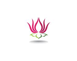 Schoonheid Vector Lotus bloemen ontwerp logo sjabloon pictogrammen