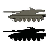 modern tank zijaanzicht vector ontwerp