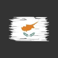 cyprus vlag borstel. nationale vlag vector