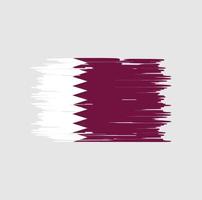 qatar vlag borstel. nationale vlag vector