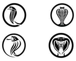 adder slang logo ontwerpelement. gevaar slang pictogram. adder-symbool vector