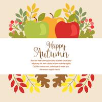 tuin herfst Thanksgiving vlakke stijl vector