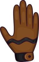 handschoenen met platte ontwerpstijl in bruine, zwarte en paarse kleuren vector