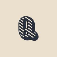 letter q retro vintage hipster vector logo ontwerp sjabloon inspiratie