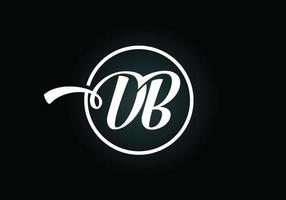 beginletter db logo ontwerp vector. grafisch alfabetsymbool voor bedrijfsidentiteit vector