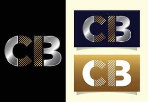 beginletter cb logo ontwerp vector. grafisch alfabetsymbool voor bedrijfsidentiteit vector