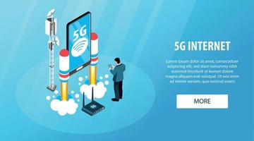 5g internetbanner vector