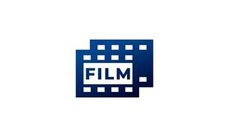 bioscoop film icoon. reel strepen filmstrip logo ontwerp vector sjabloon element
