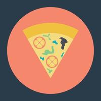 trendy pizzaconcepten vector