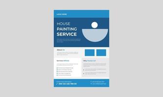 flyer voor verfservice, ontwerpsjabloon voor flyer voor verfservice, flyer voor verfservices, vector