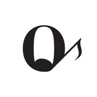 letter o met muziek keynote logo ontwerpelement. bruikbaar voor bedrijfs-, musical-, entertainment-, platen- en orkestlogo's vector