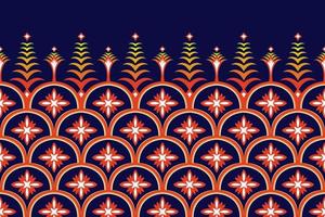 abstract Marokkaans etnisch naadloos patroonontwerp. Azteekse stof tapijt mandala ornament chevron textiel decoratie behang. tribal turkije afrikaanse indische traditionele borduurwerk vector achtergrond