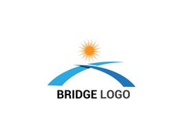 Brug logo en symbool vector sjabloon gebouw