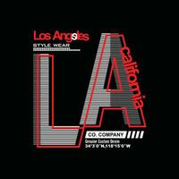 los angeles element van mannenmode en moderne stad in typografie grafisch design.vector illustration.tshirt,clothing,apparel en ander gebruik vector