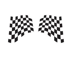 Race vlagpictogram, eenvoudig ontwerp race vlag logo vector