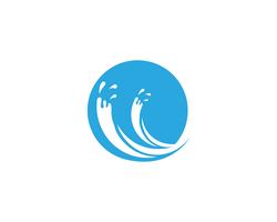 Splash water blauw natuur logo vector
