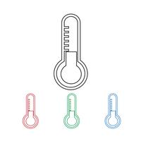 Thermometer pictogram symbool teken vector