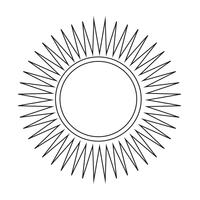 Zon pictogram symbool teken vector