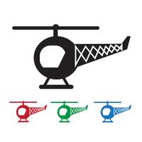 Helikopter pictogram symbool teken vector