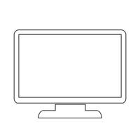 monitor pictogram symbool teken vector