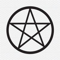 Pentagram pictogram symbool teken vector
