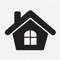 Huis pictogram symbool teken vector