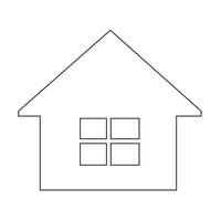 Huis pictogram symbool teken vector