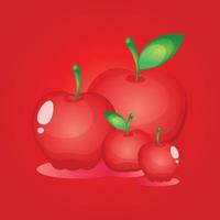 appel fruit gratis vector