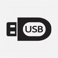 USB-pictogram symbool teken vector