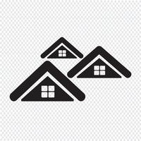 Huis pictogram symbool teken vector