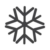 Sneeuwvlok pictogram symbool teken vector
