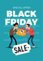 Black Friday-verkoopbannermalplaatje vector