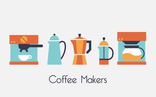 Koffie makers vector illustratie