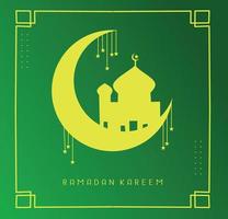 gelukkige ramadan wenskaarten vector