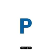 parkeren pictogram vector - teken of symbool